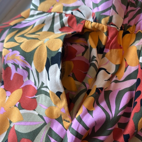 New Loft Floral Wide-Leg Pants Size Large - Picture 7 of 8